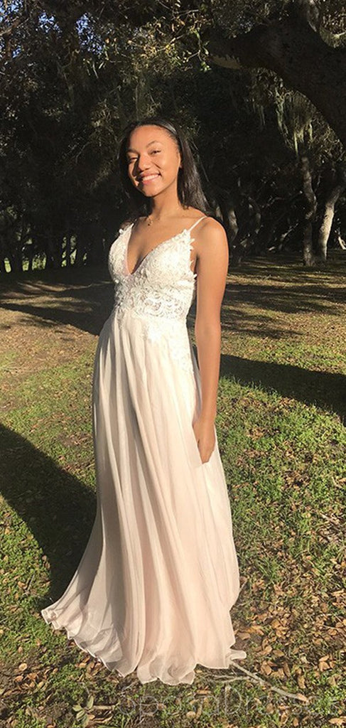 A-line Applique Sleeveless Simple Prom Dresses, Sweet 16 Prom Dresses, 12402