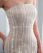 Vestidos de novia baratos de sirena de encaje con escote recto en línea, vestidos de novia únicos, WD572
