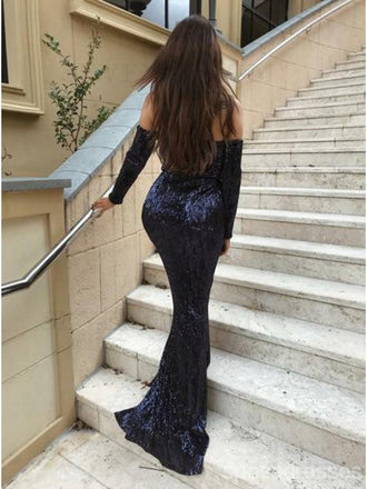 Querida pescoço ouro lantejoulas uma linha barato longo Evening Prom Dresses, Evening Party Prom Dresses, 12350