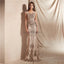 Scoop Grey Sparkly Sequin Mermaid Robes de bal de soirée, Robes de bal de soirée, 12063