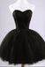 Vestido negro de encaje formal, vestidos de fiesta cortos de regreso a casa, CM0024