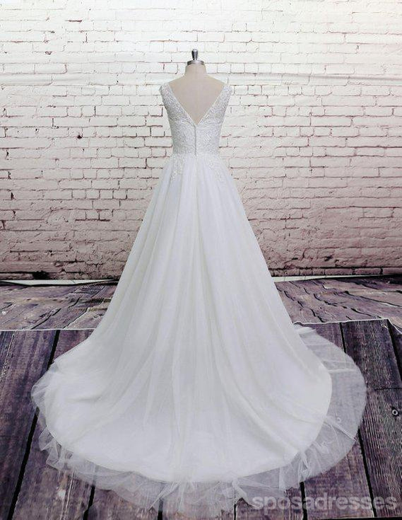 Preiswerter Schnürsenkelriemenschaufelntüll richtet Hochzeitskleider online, WD370 aus