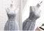 Γκρίζα δαντέλλα μια γραμμή πολύ παράνυμφος φορέματα, φτηνά προσαρμοσμένο πολύ παράνυμφος φορέματα, προσιτές φορέματα παράνυμφων, BD019