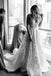 Bateau A-line Lace Cheap Long Wedding Dresses Online, Cheap Bridal Dresses, WD525