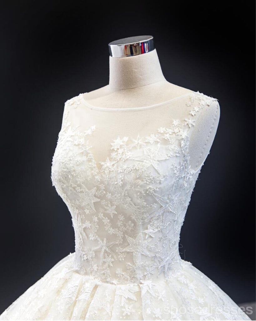 Scoop A-line Cute Robes de mariée en ligne, Robes de mariée bon marché, WD619