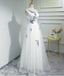 Απλό Κομψό Γυναικών Μόδας Λευκό Κέντημα Μακρύ Βράδυ Φορέματα Prom, τη Δημοφιλή Φτηνή Καιρό 2018 Κόμμα Φορέματα Prom, 17301