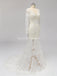 Lange Ärmel rückenfreie Schnürsenkelmeerjungfrauenhochzeitskleider einzigartige preiswerte Online-Brautkleider, WD585
