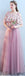 Tulle Pink Long Dépareillé Unique Robes de demoiselle d’honneur bon marché en ligne, WG512