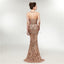 Ψευδαίσθηση Χρυσό Πούλιες Sparkly Γοργόνα Μακρύ Βράδυ Prom Φορέματα, Βραδινό Κόμμα Prom Φορέματα, 12012