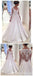 Vestidos de novia baratos de una línea de encaje de manga larga en línea, WD335