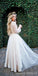 Mangas largas Encaje Joya Cuello Vestidos de novia baratos modestos en línea, Vestidos de novia únicos baratos, WD598