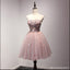 Όμορφη ρουζ ροζ Στράπλες χάντρες Homecoming Prom Φορέματα, προσιτές σύντομο Κόμμα κορσέ πίσω φορέματα Prom, τέλεια Homecoming Φορέματα, CM213
