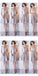 Silver Gray Short Mismatched Simples Short Bridesmaid Dresses Online, WG504