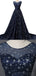 Scoop Navy Star Sequin Φτηνές Μακρύ Βραδινό Χορός Χορός, Φτηνές Προσαρμοσμένα Γλυκά 16 Φορέματα, 18536