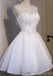 Weiße Spitzen Offenen Rücken Sexy Homecoming Prom Kleider mit Billig Homecoming Kleider, CM281