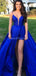 Erotisches rückenfreies königliches Blau richtet lange Abendhigh-School-Ballkleider, Abendparteihigh-School-Ballkleider, 12297 aus