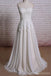 Robe de mariée longue sans bretelles en dentelle chérie A-ligne, WD292