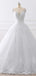 Manches courtes Blanc Scoop Dentelle Robes de mariée en ligne, Robes de mariée pas chères, WD509