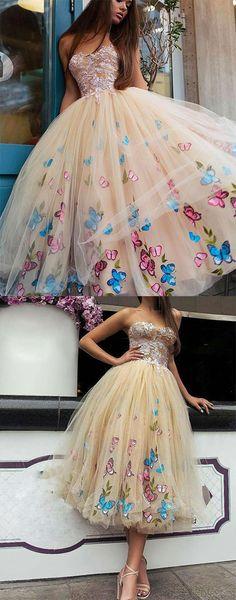 Μοναδική Γλυκιά μου Πεταλούδα Λουλούδι Ροζ Φτηνές Φορέματα Homecoming σε απευθείας Σύνδεση, Φθηνά Σύντομη Φορέματα Prom, CM750
