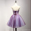 Roxo Strapless Lace Homecoming vestidos de baile, baratos Homecoming vestidos, CM214
