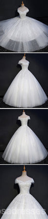 Manga de Renda com Cercadura Uma linha de Vestidos de Noiva sob medida Vestidos de Casamento, Vestidos de Casamento Baratos, WD212