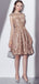 Καπ Μανίκια Δείτε Μέσω Του Χρυσού Δαντών Φθηνά Επιπλωμένα Φορέματα Σε Απευθείας Σύνδεση, Φθηνά Φορέματα Μικρού Χορού, CM789
