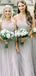 Απλά φορέματα παράνυμφων από σιφόν σε απευθείας σύνδεση, φθηνά φορέματα παράνυμφων, WG692