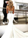 Espagueti atan trajes de novia de la sirena del cordón con correa vestidos nupciales en línea, baratos, WD637