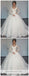 Longues robes de mariée de robe de boule de lacet de manches robes de noce de lacet en ligne, bon marché, WD447