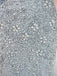 Scoop See Through Graue Strassperlen Perlen Meerjungfrau Abendkleider, Abendparty Abendkleider, 12041
