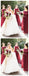 Le bijou la longue demoiselle d'honneur bon marché bon marché en mousseline rouge foncé s'habille en ligne, WG618