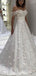 Fuera del hombro Vestidos de novia largos de encaje en línea, Vestidos de novia baratos, WD531