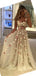 Tiras de espaguete ver através de longos vestidos de baile, vestidos personalizados baratos Sweet 16, 18450
