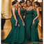 Σπαγγέτι Λουριά Πράσινο Γοργόνα Μακρύ Φτηνά Φορέματα Παράνυμφων σε απευθείας Σύνδεση, WG653