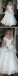Populaire hors épaule longue A-ligne dentelle haut blanc Tulle perles robes de mariée, WD0191