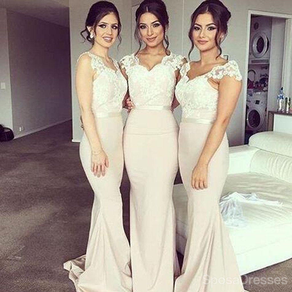 Charming Off Shoulder Sweet Heart Lace Sexy Mermaid Bridesmaid Dresses, WG194