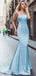 Σέξι μπλε γοργόνα backless βραδινά φορέματα prom, βραδινά φορέματα prom συμβαλλόμενων μερών, 12198