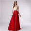 1/2 μακρυά μανίκια με ψηλό λαιμό φούστα με κόκκινη φούστα, βραδινά φορέματα, βραδινά φορέματα, 12116