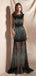Joya negra ve a través de vestidos de la fiesta de promoción de la tarde de la sirena, vestidos de la fiesta de promoción del partido de la tarde, 12074