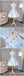 Hellblau Scoop Ausschnitt Hand Made Blume Nette Homecoming Prom Kleider, Erschwingliche Kurze Party Prom Süße 16 Kleider, Perfekte Homecoming Cocktailkleider, CM326
