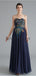 Ναυτικό Γλυκιά μου Κεντητικής Φθηνά Μακρά Βραδινά Φορέματα Prom, Βράδυ Πάρτι, Φορέματα Prom, 12123