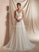 V Neck Lace A-ligne robes de mariée pas cher en ligne, robes de mariée uniques, WD580
