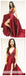 Sexy Côté Fente Profonde V cou rouge A-Ligne Longue Soirée Robes De Bal, Pas Cher Doux 16 Robes, 18326