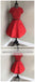 Κοντά μανίκια δύο τεμαχίων Κοντομάνικα κόκκινα φορέματα Homecoming 2018, CM521