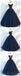 Tule de vestido de bola de mangas de gorro naval vestidos de baile para os estudantes da tarde longos baratos, vestidos de Sweet16 alfandegários, 18410