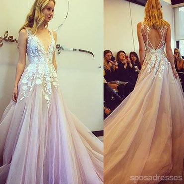 Προκλητικός Ανοίξτε Πίσω Δαντέλα Βραδινά Φορέματα Prom, Βαθύ Β Neckline Κόμμα Φόρεμα Prom, Συνήθεια Μακριά Φορέματα Prom, Φτηνές Επίσημα Φορέματα Prom, 17082