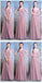 Chiffon Dusty Ροζ Μακρά Αντιστοιχισμένα Φθηνά Φορέματα Παράνυμφων Online, WG508