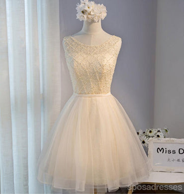 Σέξι ανοιχτό πίσω δαντέλα Beaded Homecoming Prom Φορέματα, προσιτές σύντομο κόμμα Prom Φορέματα, τέλεια Homecoming Φορέματα, CM286