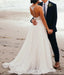 Halter Rhinestone cuentas A-line baratos vestidos de novia en línea, baratos vestidos de novia únicos, WD604