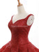 Κόκκινο λαιμόκοι με λαιμόκοψη Ball φόρεμα με βραδινά φορέματα, βραδινά φορέματα, 12264